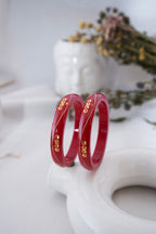 Crimson Heritage Bangles