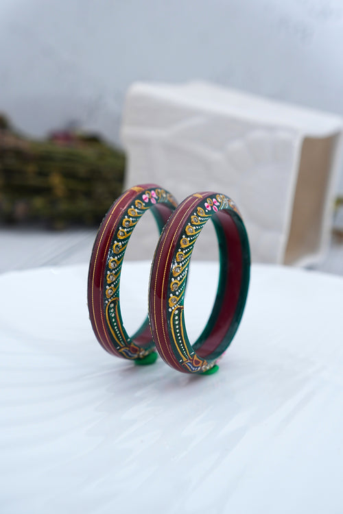 Crimson Heritage Bangles