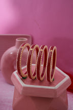 Crimson Heritage Bangles