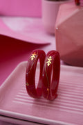 Crimson Heritage Bangles