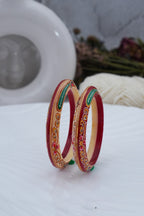 Crimson Heritage Bangles